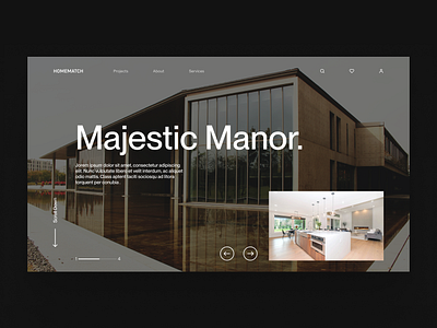 Real Estate Agency Home Page design ui ux web design