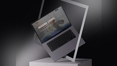 MODERN LIVING WEBSITE 3d animation branding graphic design logo modern living website motion graphics ui uiux vishaldeisgn