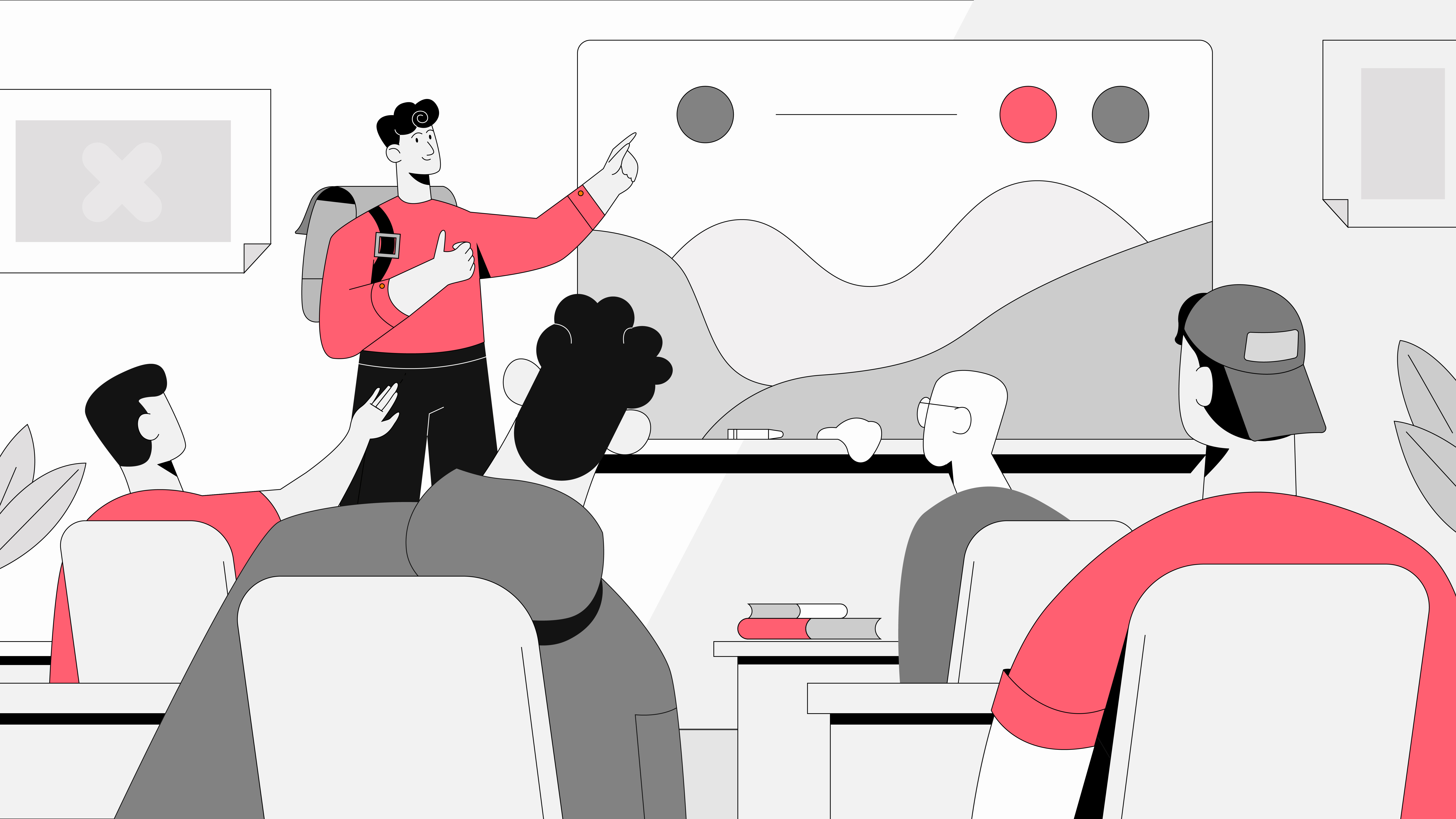 Open class 2d adobe illustrator character characterdesign flat illustration vector