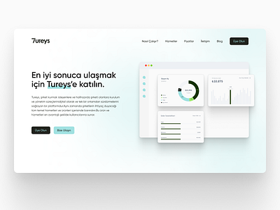 Tureys Landing Page Design branding design ui ux web