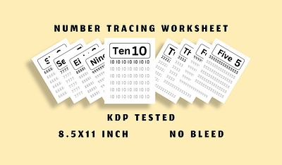 KDP Low Content Number Tracing Workbook Sheet worksheet