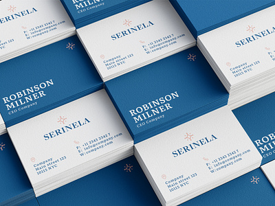 Business Card Design for Serinela a cosmetic brand beauty brand brandidentitydesign branding business card business card design business cards businesscard card classic cosmetics feminine identity design modern businesscard design print design skin stationary stationary design typography visual identity