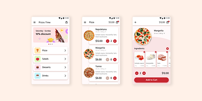 Pizza delivery/app design/UX/UI design app design ui ux