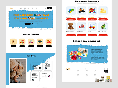 Children Toy Shop E-commerce Website 999watt ui ux