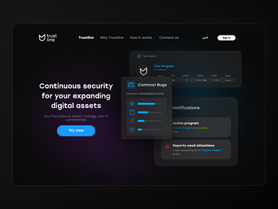 Trustline - Landing page figma product design ui user experience user interface ux