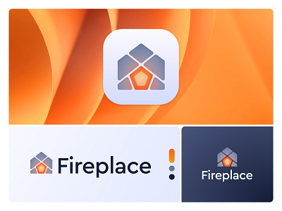 Fireplace - Logo brand brand identity branding gradient identity interaction logo logo designer logodesign logotype service symbol