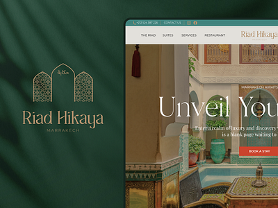 Riad Hikaya branding design digital design illustration logo ui ux uxui web web design