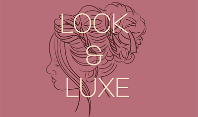 LOCK AND LUXE branding design digital art graphic design hair salon illustration illustrator logo visual identity