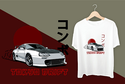 TOKYO DRIFT T-shirt design branding design graphic design illustration logo typography vector