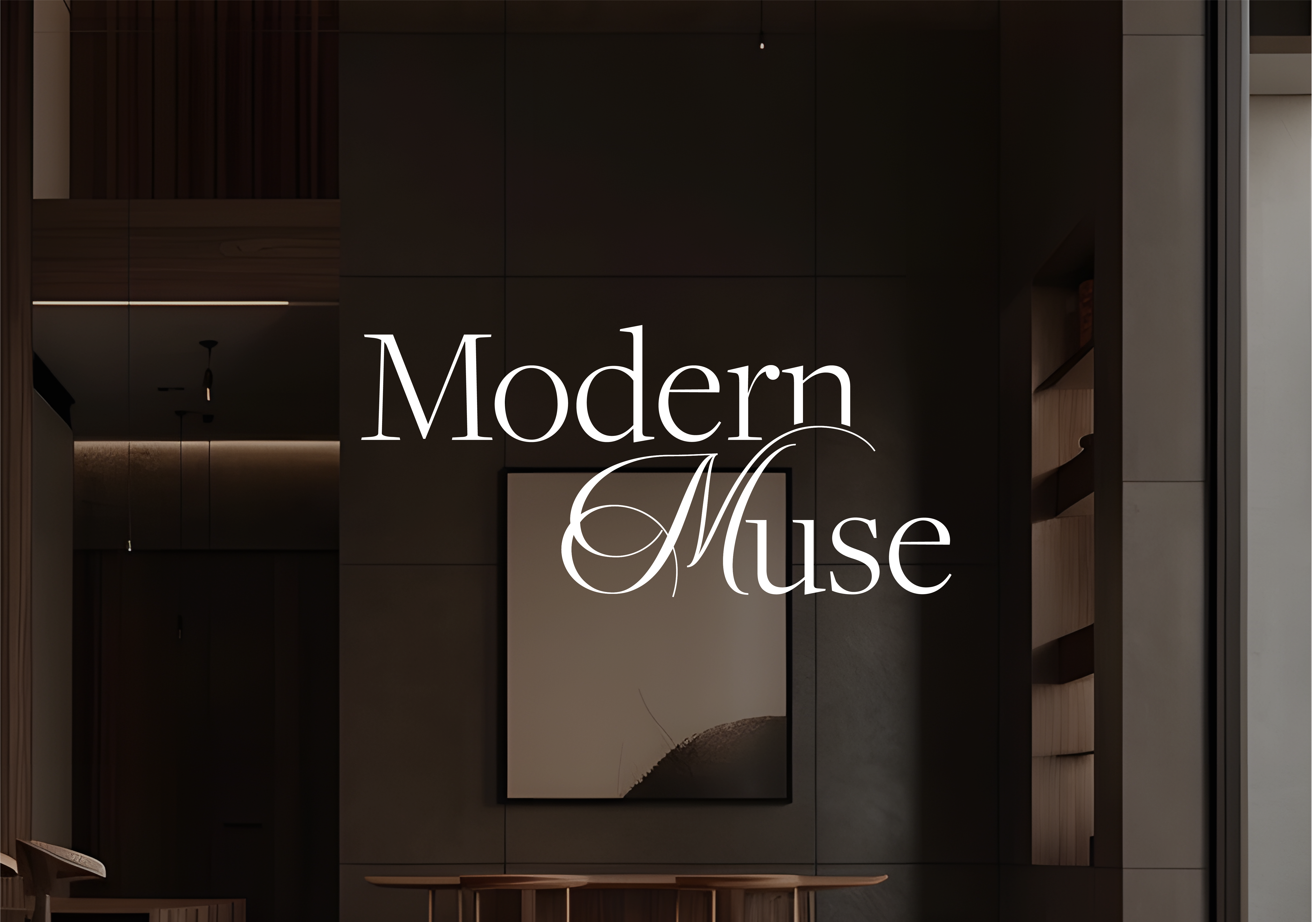Modern Muse Interior Design Studio - Logo branding design elegant graphic design interior design logo logodesign logotype luxurybranding minimal mockup vector wordmark