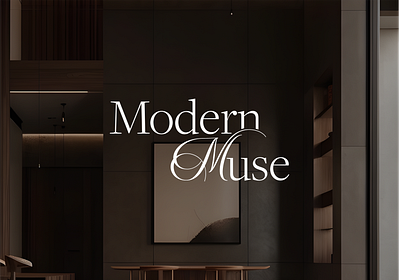 Modern Muse Interior Design Studio - Logo branding design elegant graphic design interior design logo logodesign logotype luxurybranding minimal mockup vector wordmark