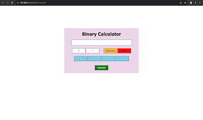 B1NARY CALCULATOR #DailyUI