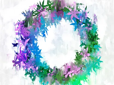 Flower Ring flowers illustration wreath