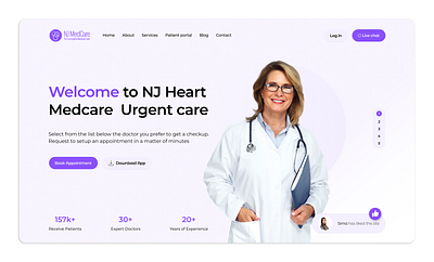 Redesign of the first page of the medical clinic website branding graphic design ui ux uxdesign