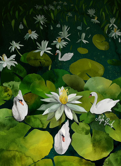 tiny swans botanic botanical botanical art branding by maja pučko design graphic design illustration