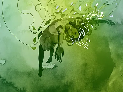 swimming botanic botanical botanical art by maja pučko design graphic design illustration