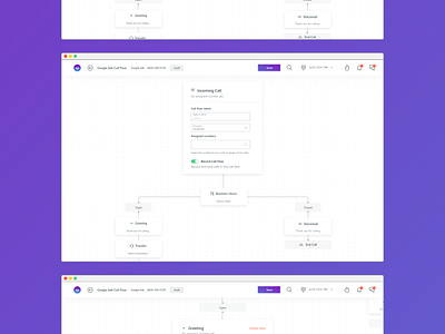 Call Flow Builder ui