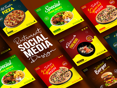 Restaurant Food Social Media Instagram Post Template advertising banner banner design branding design food food banner food social media post graphic design illustration logo restaurant restaurant social media sichonnu social social media banner social media design social media post socialmedia ui