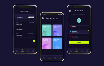 Mobile Banking app design mobile ui