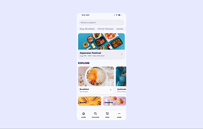 Recipes Mobile App food mobile mobile app product design recipe scrolling social media ui uidesign uiux uxdesign