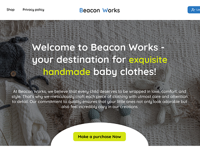 Tiny Threads, Big Love: Unveiling Beacon Works' Craftsmanship. app beaconworks branding craftingchildhood design graphic design illustration kids kidsclothes kidsfashion logo typography ui ux vector wrappedincare