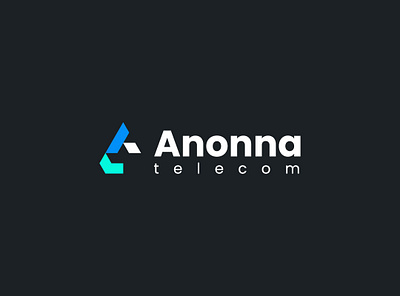 Anonna Telecom Logo & Brand identitiy a letter logo anonna telecom busniess logo graphic design logo logo 2024 new logo telecom