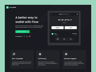 Warp - Crypto Wallet (Flow Blockchain) blockchain crypto wallet