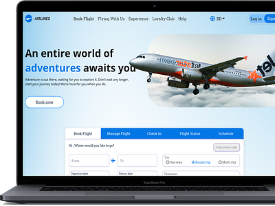 Airplane Landing Page designs, themes, templates and downloadable ...