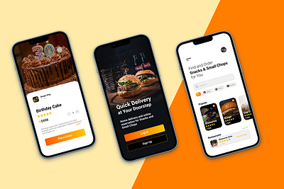 Food Delivery Mobile App android app app design branding design system figma ios logo mobile product design typography ui ui design ux ux design