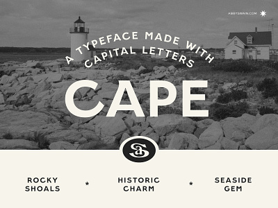 Cape Typeface branding coast coastal coastallogo coastaltype sansserif sansseriflogo sansseriftype type typedesign typeface typography vector