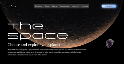 Landing Space 3d animation landing planets space