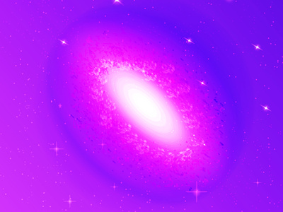 Galaxy andromeda aura beyond universe bright star dust explosion star galaxy gradient illustration outer space supernova