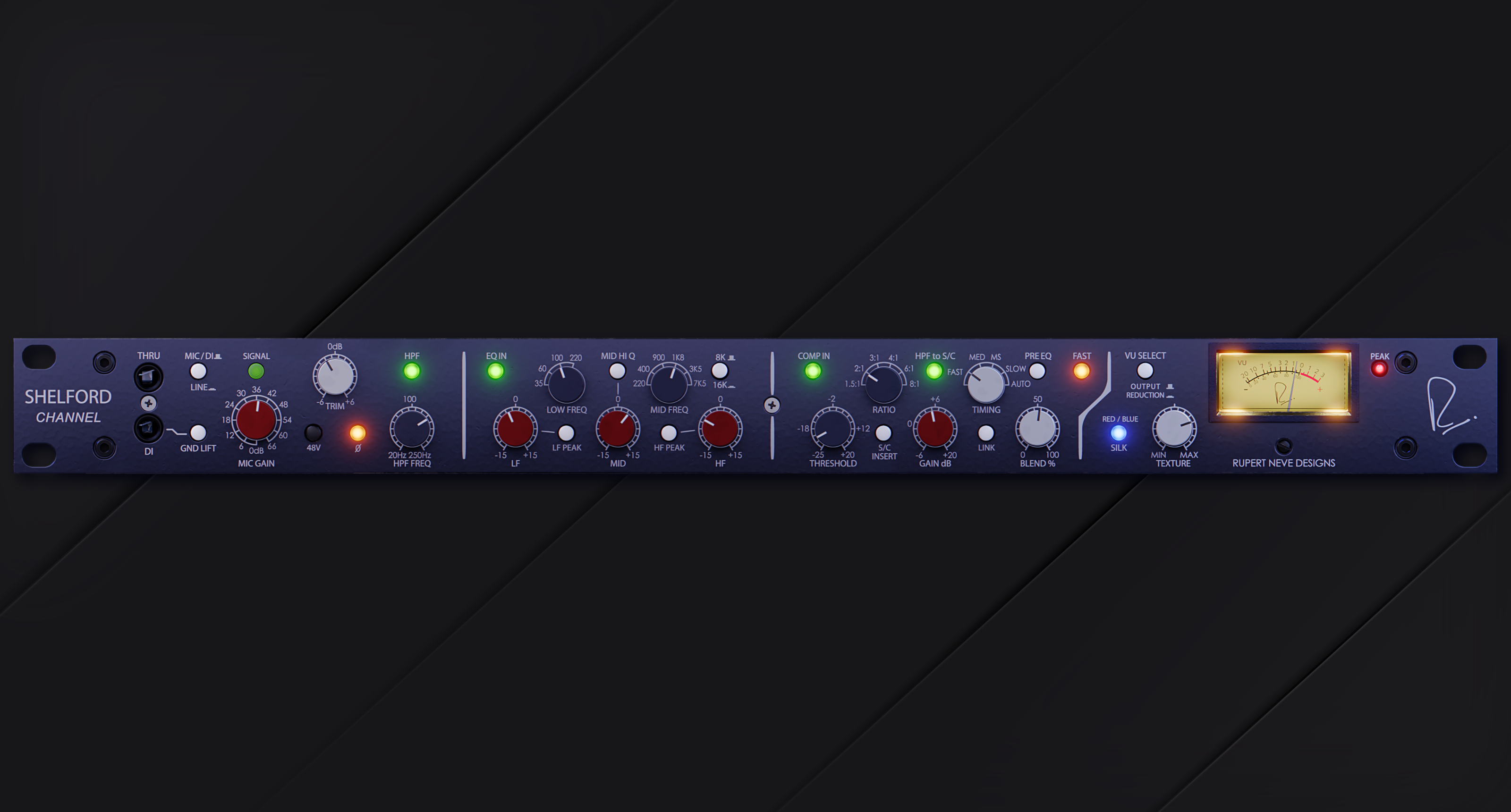 Neve Shelford Channel 3d 3d audio designer 3d model 3d render 3d ui designer audio audio plugin designer audio rack blender graphic design product design user interface designer vst vst audio design