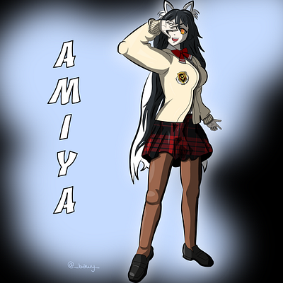 Comission Amiya(2023) anime design digital digitalart digitaldrawing illustration