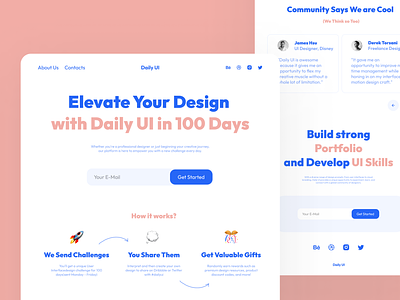 Redesign Daily UI Landing Page 100 daily ui 100 daily ui page daily ui redesign daily ui webpage daily ui website dailyui dailyui landing page dailyui100 design hero page landing landing page minimalism ui uiux website