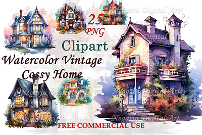 Vintage Cossy Home graphic design