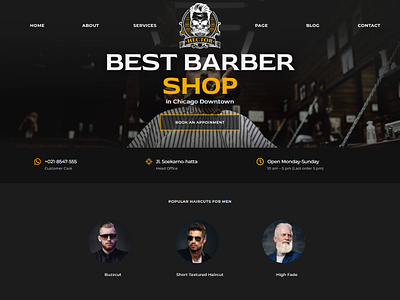 Barbershop WordPress Website barber shop barber website design barber website example barber website sample design elementor designer elementor landing elementor pro elementor website elementor website sample landing page design responsive website design wordpress wordpress designer wordpress elementor website wordpress expert wordpress landing wordpress website