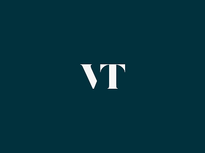 Logo: VT design graphic design letter logo minimal typography