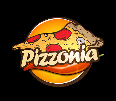 Pizzonia Logo Design