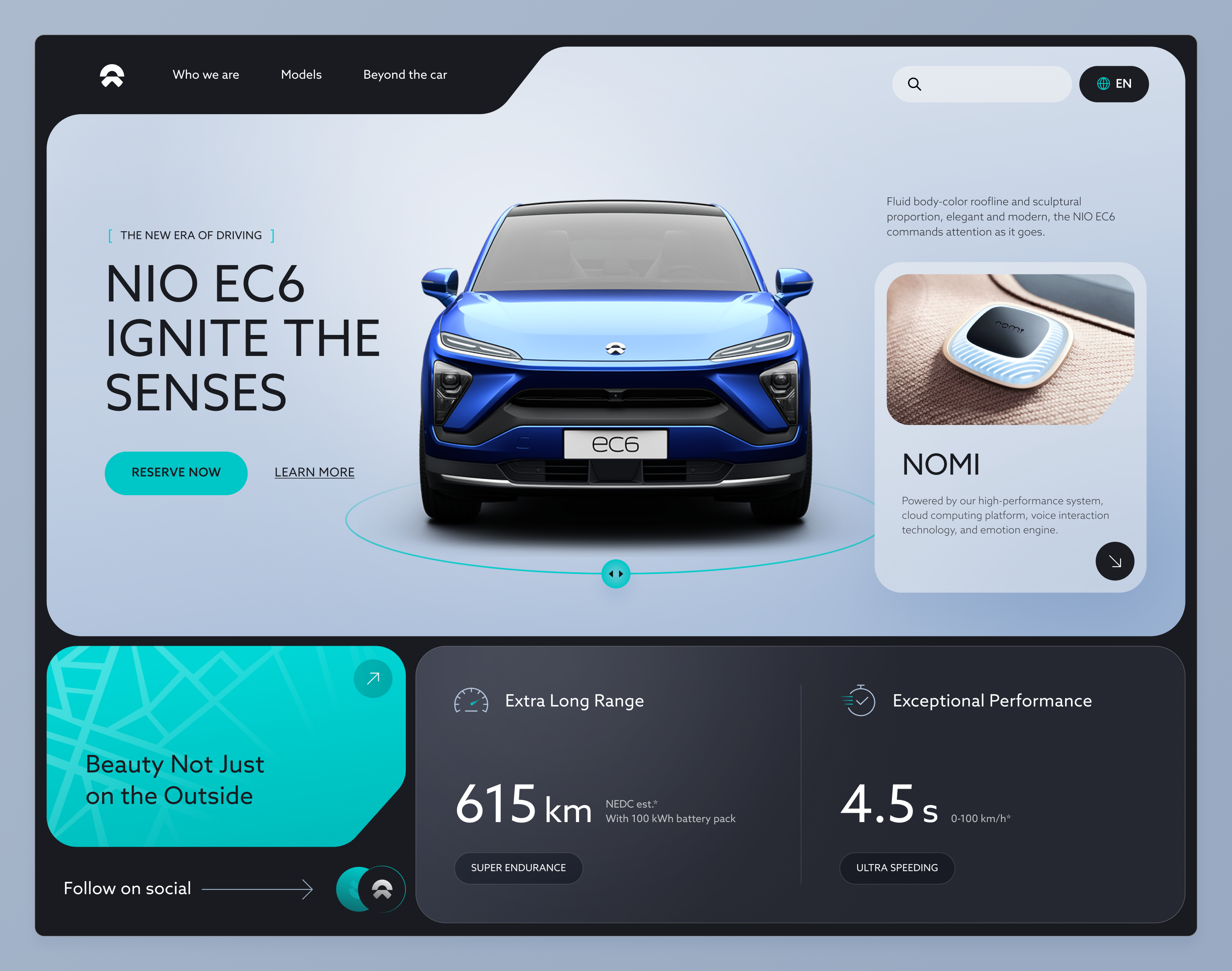 EV Car Landing Page Design design graphic design ui uiux
