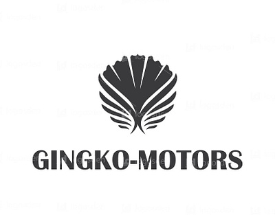 Gingko motors logo gingko wings logo
