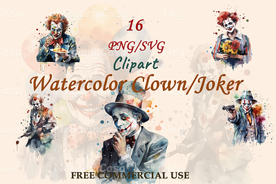 Clown/Joker graphic design