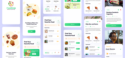 FoodNinja app design design graphic design ui ux
