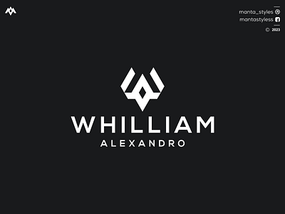 WHILLIAM ALEXANDRO branding design icon illustration letter logo minimal w company logo w design logo w icon w logo