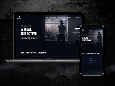 Quest detective game black detective interface mobile design mystery quest detective game ui ui design user experience user interface ux uxui web design web site