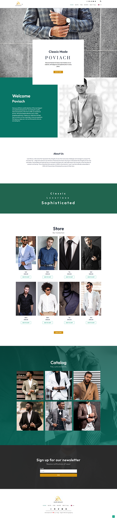 Store Website | Poviach designer ecommerce lux store webdesigner website
