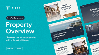 Property Overview Template interactive microapp no code presentation property overview real estate template