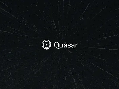 Quasar logotype design branding design graphic design illustration logo typography