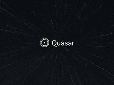 Quasar logotype design branding design graphic design illustration logo typography