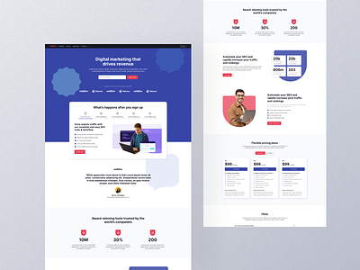 Website for Marketing Agency ui ux web design webflow website wordpress